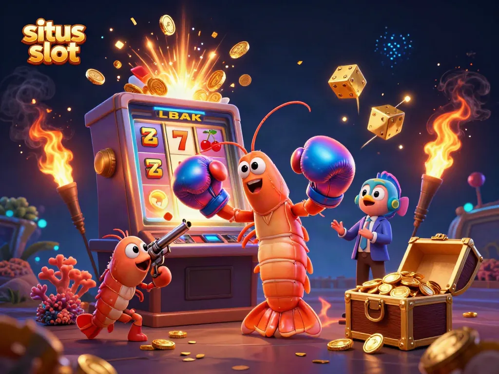 Experience thrilling action at situs slot with vibrant game elements and dynamic characters bursting with excitement.