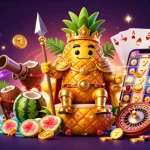 Engage with the best australian online casino featuring vibrant characters, gold coins, and dynamic elements.
